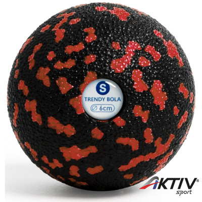 Masszázs labda Trendy Bola fekete-piros 6 cm