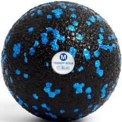 Masszázs labda Trendy Bola fekete-kék 8 cm Fitness Trendy
