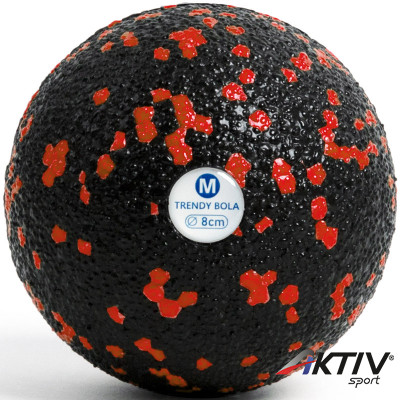Masszázs labda Trendy Bola fekete-piros 8 cm