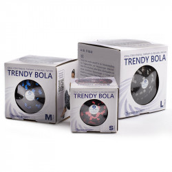 Masszázs labda Trendy Bola fekete-piros 8 cm