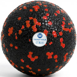 Masszázs labda Trendy Bola fekete-piros 8 cm Fitness Trendy