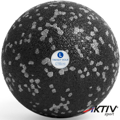 Masszázs labda Trendy Bola fekete-szürke 10 cm