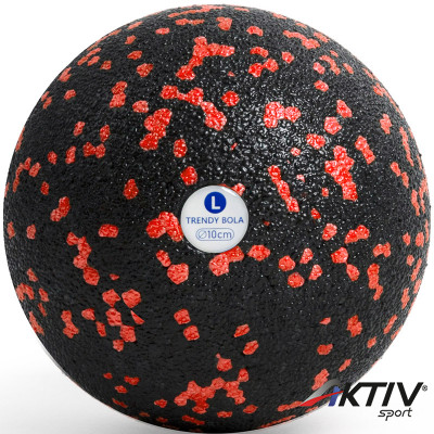 Masszázs labda Trendy Bola fekete-piros 10 cm