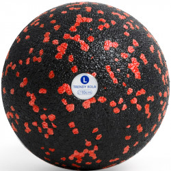 Masszázs labda Trendy Bola fekete-piros 10 cm Fitness Trendy