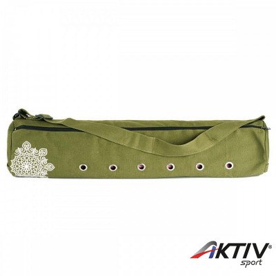 Jóga matrac tartó zsák Amaya 69x13 cm zöld