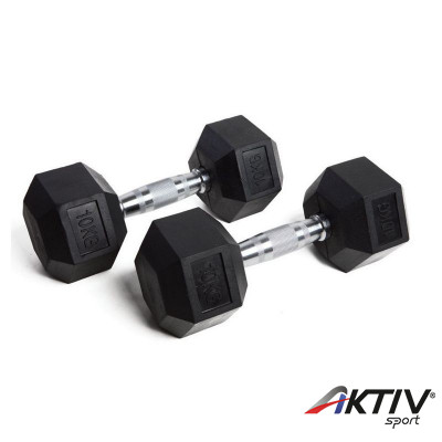 Hatszögletű kézisúlyzó Amaya 2x37,5 kg