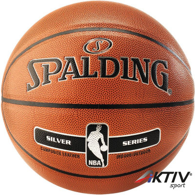 Kosárlabda Spalding NBA Silver kültéri/beltéri méret: 5
