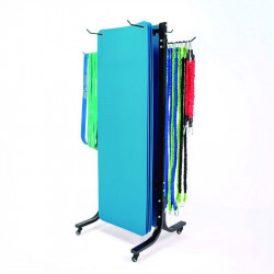 Fitnesz szőnyeg és gumikötél tartó állvány Amaya