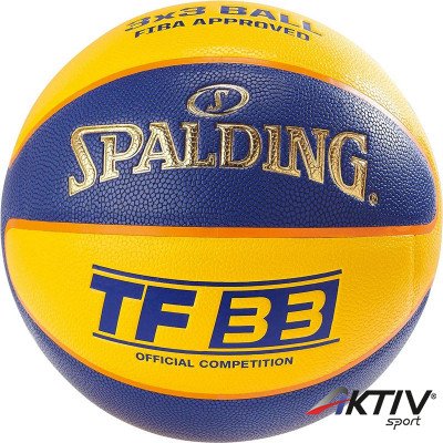 Kosárlabda Spalding TF 33 kültéri/beltéri kék-sárga méret: 6