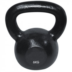 Kettlebell Robust fekete vas 6 kg Fitness Robust