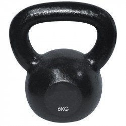Kettlebell Robust fekete vas 6 kg Fitness Robust