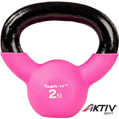 Kettlebell neoprén MOVIT 2 kg rózsaszín