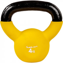 Kettlebell neoprén MOVIT 4 kg sárga