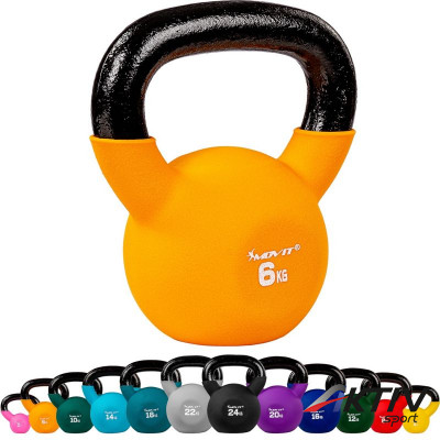 Kettlebell neoprén MOVIT 6 kg narancs