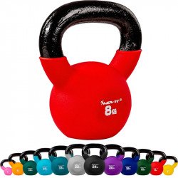 Kettlebell neoprén MOVIT 8 kg piros Fitness MOVIT