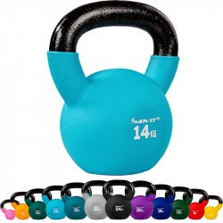 Kettlebell neoprén MOVIT 14 kg világos kék Fitness MOVIT