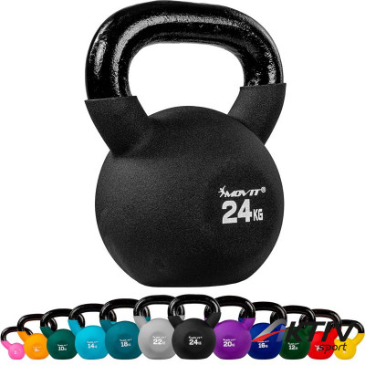 Kettlebell neoprén MOVIT 24 kg fekete