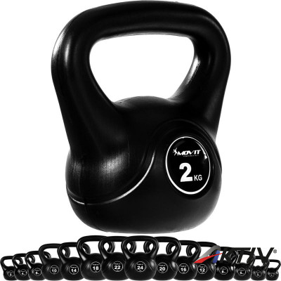 Kettlebell MOVIT 2 kg fekete