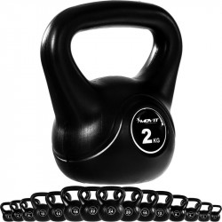 Kettlebell MOVIT 2 kg fekete Fitness MOVIT