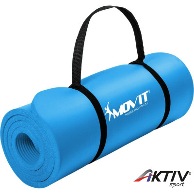 Fitnesz szőnyeg MOVIT 183x60x1 cm kék