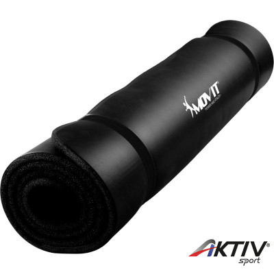 Fitnesz szőnyeg MOVIT 190x60x1,5 cm fekete
