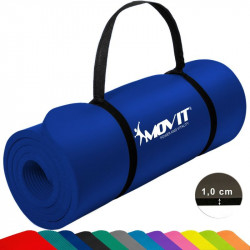 Fitnesz szőnyeg MOVIT 183x60x1 cm sötét kék