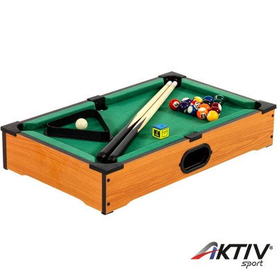 Mini biliárd NANO 51x31x10 cm világos
