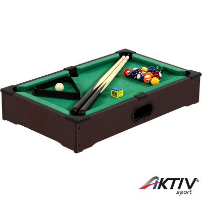 Mini biliárd NANO 51x31x10 cm sötét
