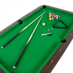 Biliárd asztal Premium barna-zöld méret: 7