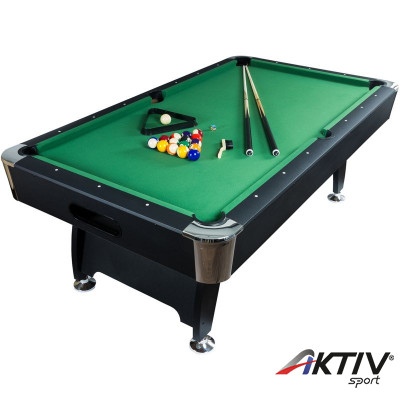 Biliárd asztal Premium fekete-zöld méret: 7