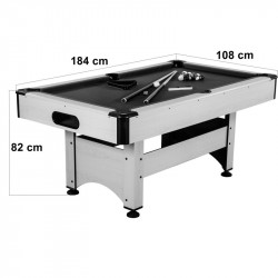 Biliárd asztal Trendline Night fekete-kék méret: 6