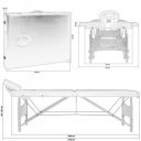 Masszázságy hordozható MOVIT 210x184x92 cm fehér