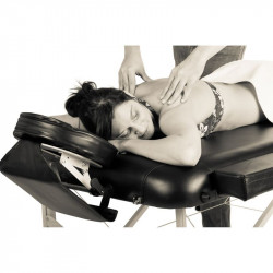 Masszázságy hordozható MOVIT 210x184x92 cm fekete