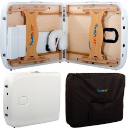 Masszázságy hordozható MOVIT Deluxe 211x185x102 cm fehér