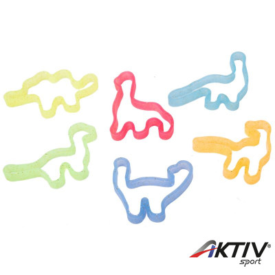 Gumi karkötő, csillogó 6 db