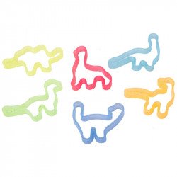 Gumi karkötő, csillogó 6 db Játék Slammer