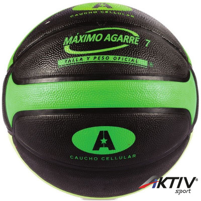 Kosárlabda Amaya gumi fekete-zöld méret: 7