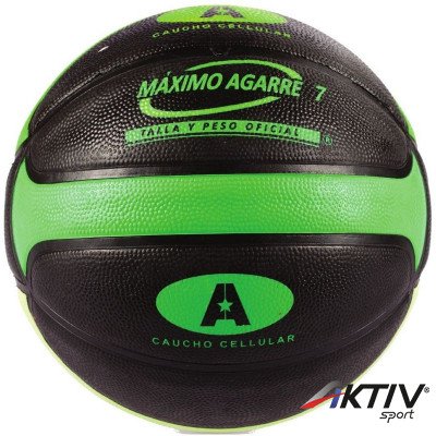 Kosárlabda Amaya gumi fekete-zöld méret: 7