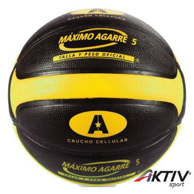 Kosárlabda Amaya gumi fekete-sárga méret: 5