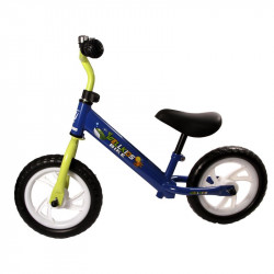 Fém futóbicikli csengővel kék-zöld