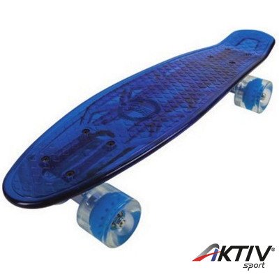 Gördeszka Amaya Cruiser Traction 61 cm áttetsző kék