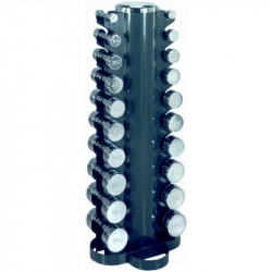 Súlyzótartó állvány 10 pár fix egykezes kézisúlyzóhoz Fitness