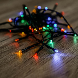 Kültéri LED fényfüzér 40 db színes LED-del