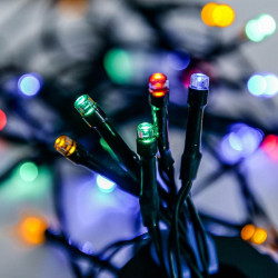 Kültéri LED fényfüzér 40 db színes LED-del