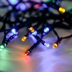 Kültéri LED fényfüzér 40 db színes LED-del