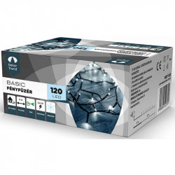 Kültéri LED fényfüzér 120 db hideg fehér LED-del Karácsonyi dekoráció Decor