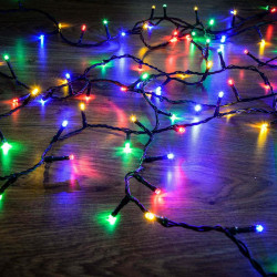 Kültéri LED fényfüzér 120 db színes LED-del