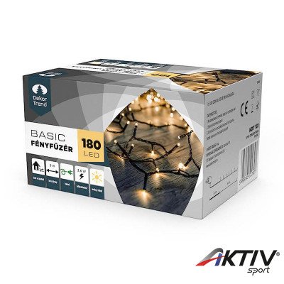 Kültéri LED fényfüzér 180 db meleg fehér LED-del