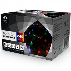 Kültéri LED fényfüzér 240 db színes LED-del Karácsonyi dekoráció Decor