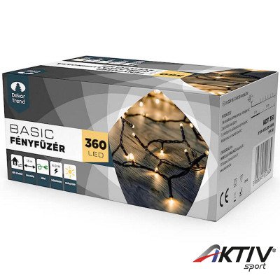 Kültéri LED fényfüzér 360 db meleg fehér LED-del